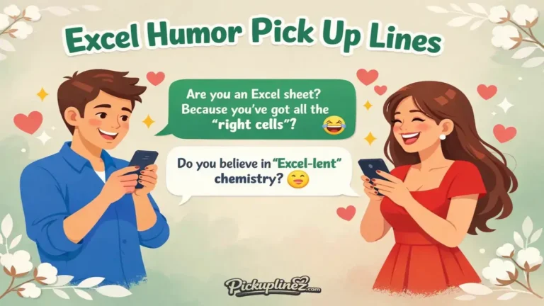 Excel Pick Up Lines