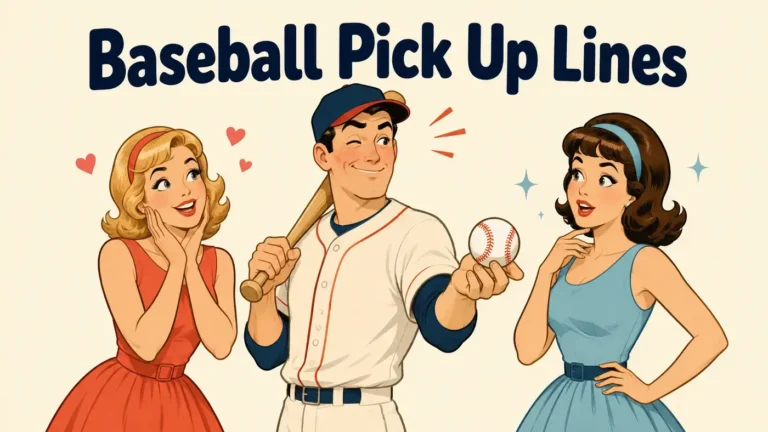Baseball Pick Up Lines: Funny, Flirty & Glove-licious