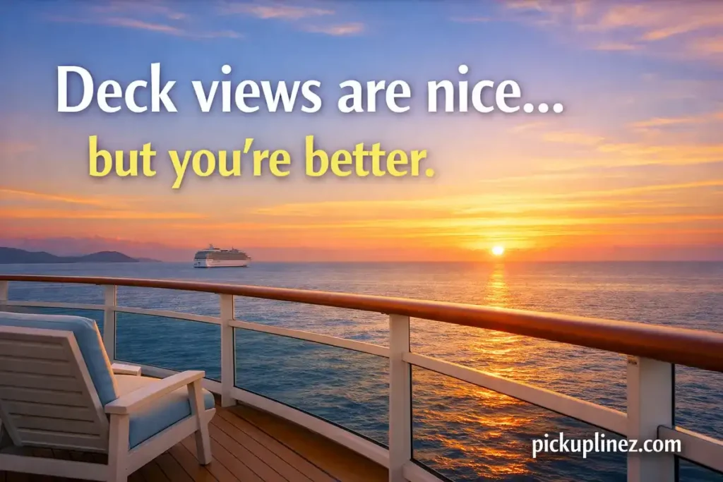 Cruise pick up lines