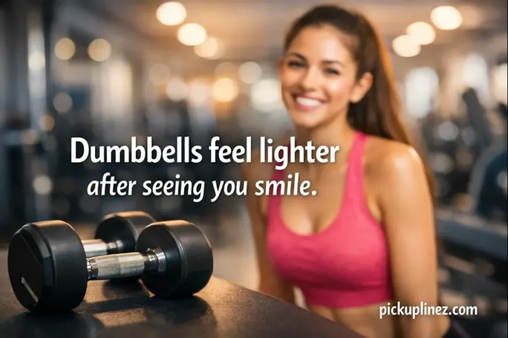 Cheesy gym pick up lines