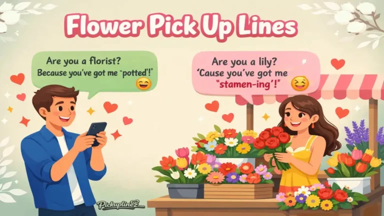 flower pick up lines