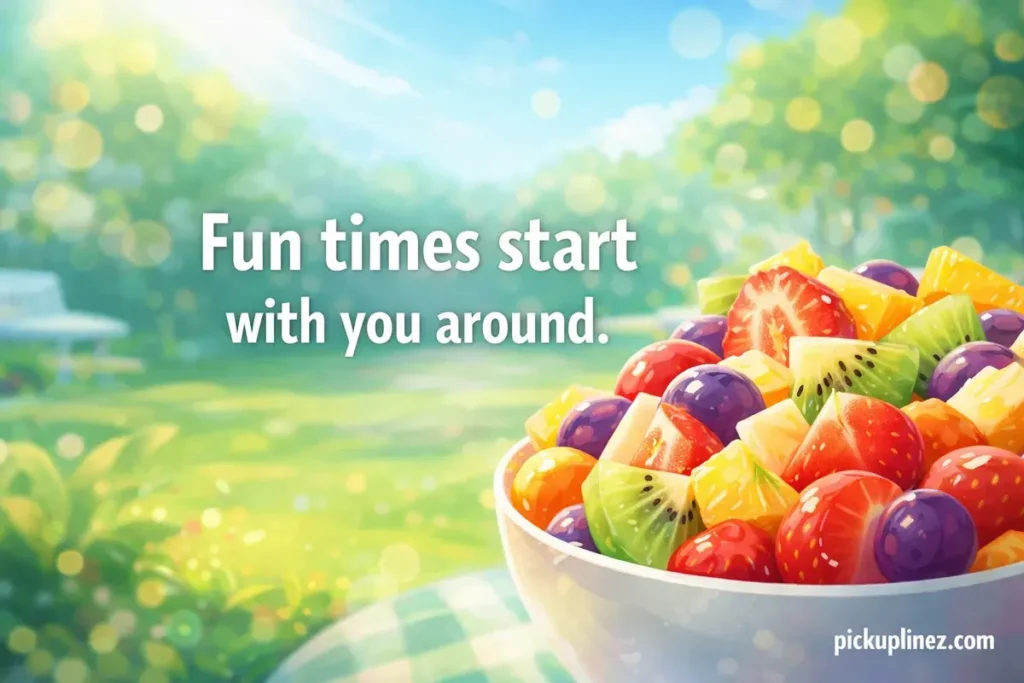 Fruit salad pick up lines