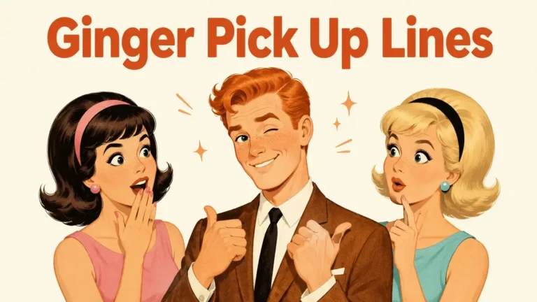 ginger pick up lines