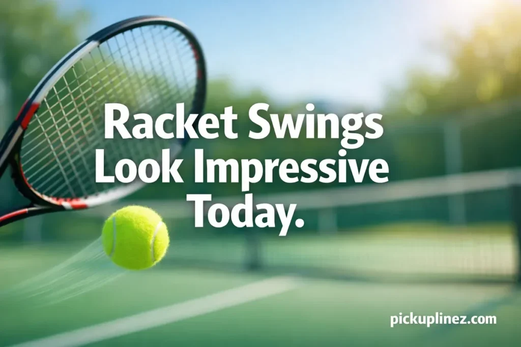 Tennis pick up lines reddit