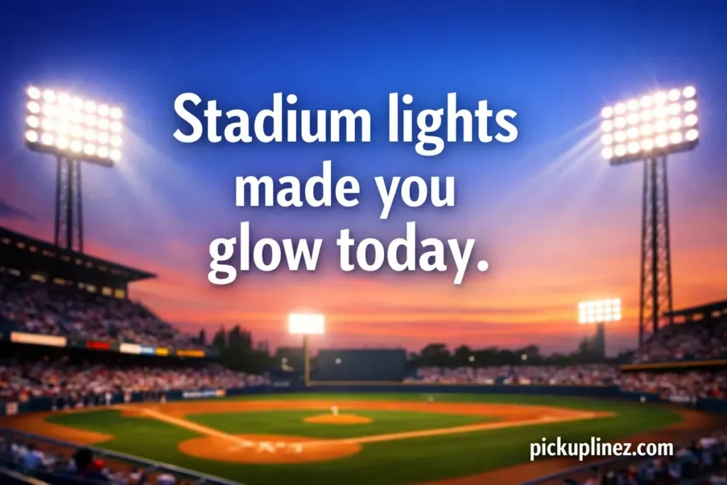 baseball pick up lines from a girl