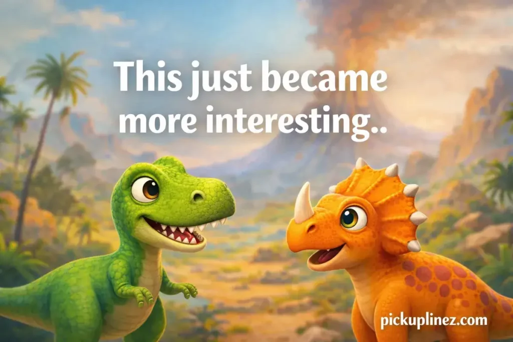 dinosaur pick up lines clean