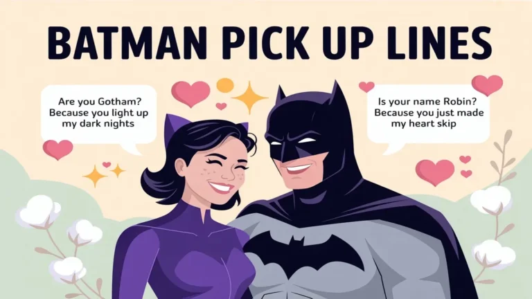 Batman pick up lines