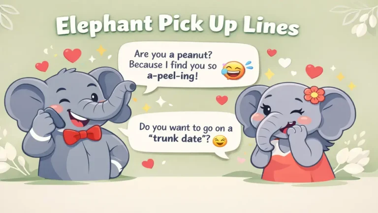 Elephant Pick Up Lines