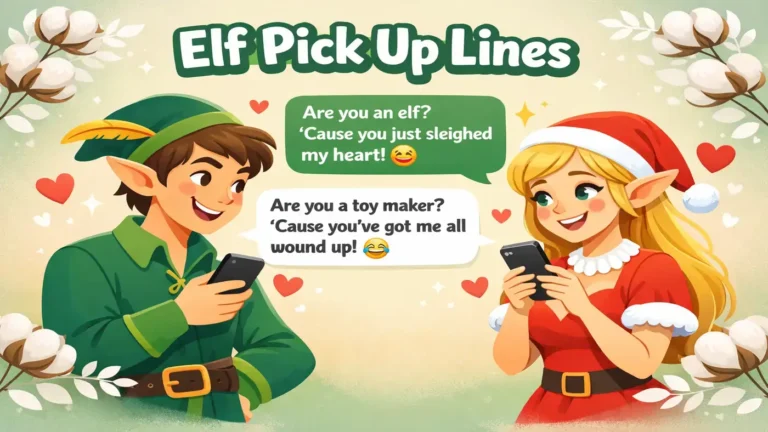 Elf Pick Up Lines