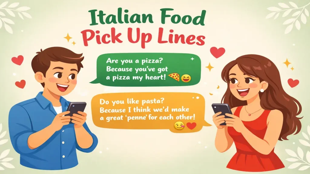 Italian food Pick Up Lines