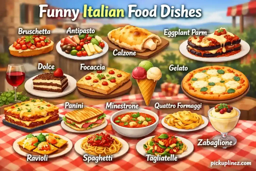Italian food dishes names