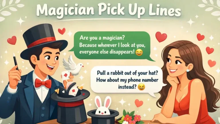 Magician Pick Up Lines