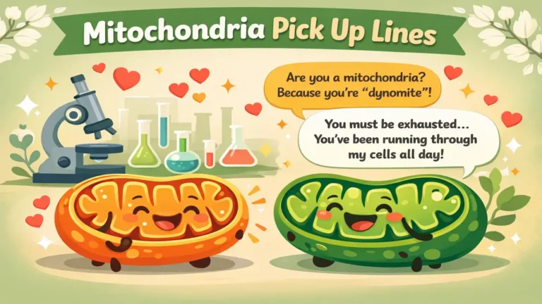Mitochondria Pick Up Lines