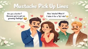 Mustache Pick Up Lines: Stache-Tache Heart-Snatch Flirt-Fest