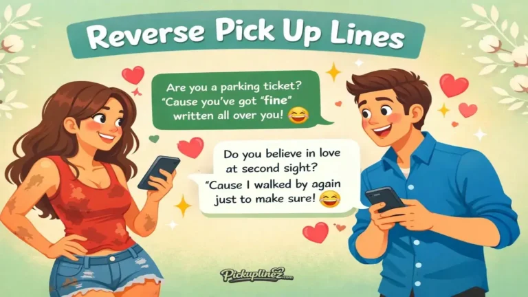 Reverse Pick Up Lines