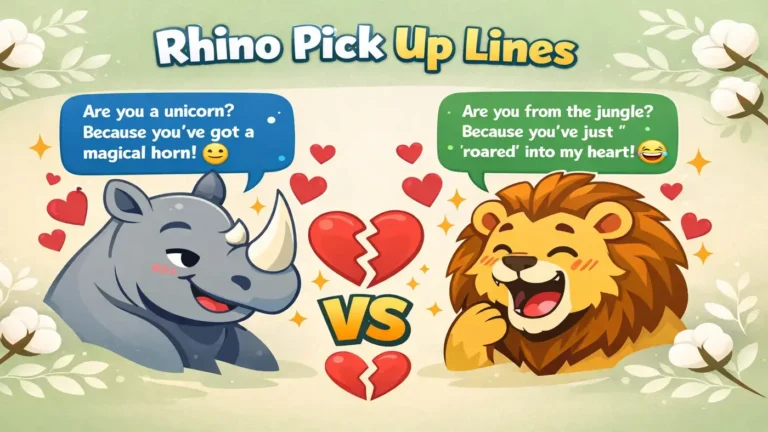 Rhino Pick Up Lines