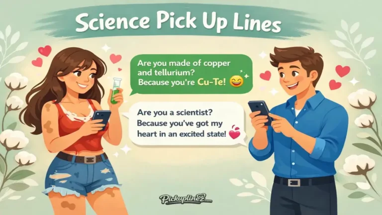 Science Pick Up Lines