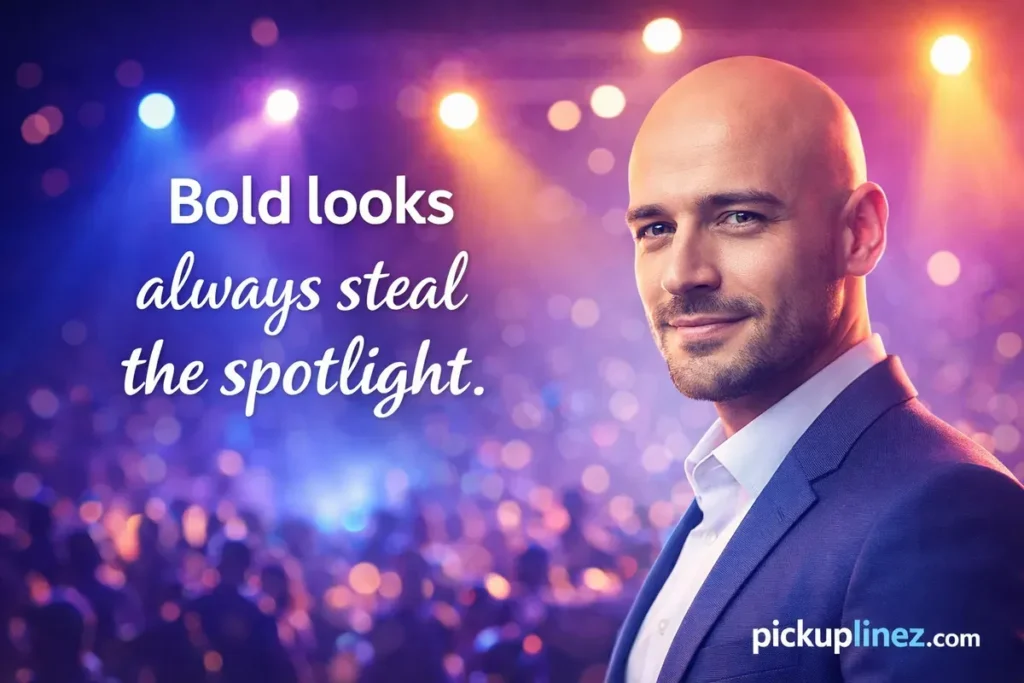 Funny bald pick up lines