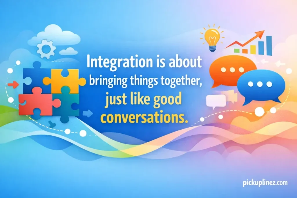 Integration pick up lines