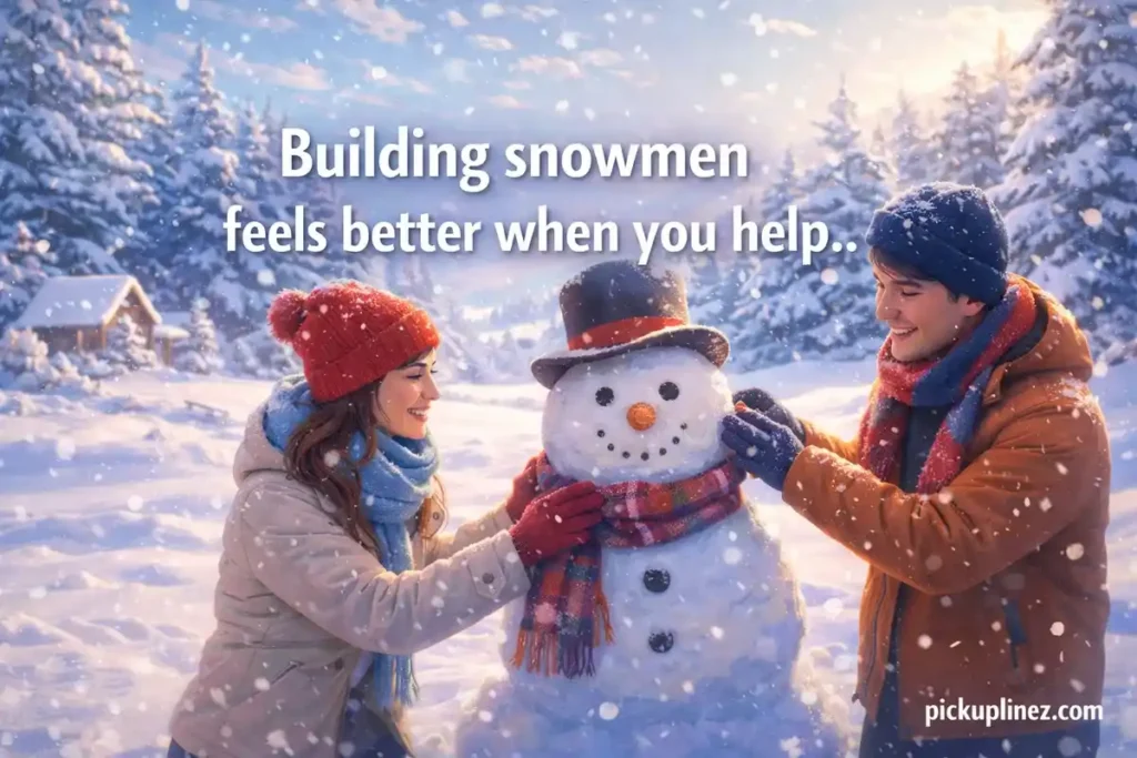 snowman pick up lines