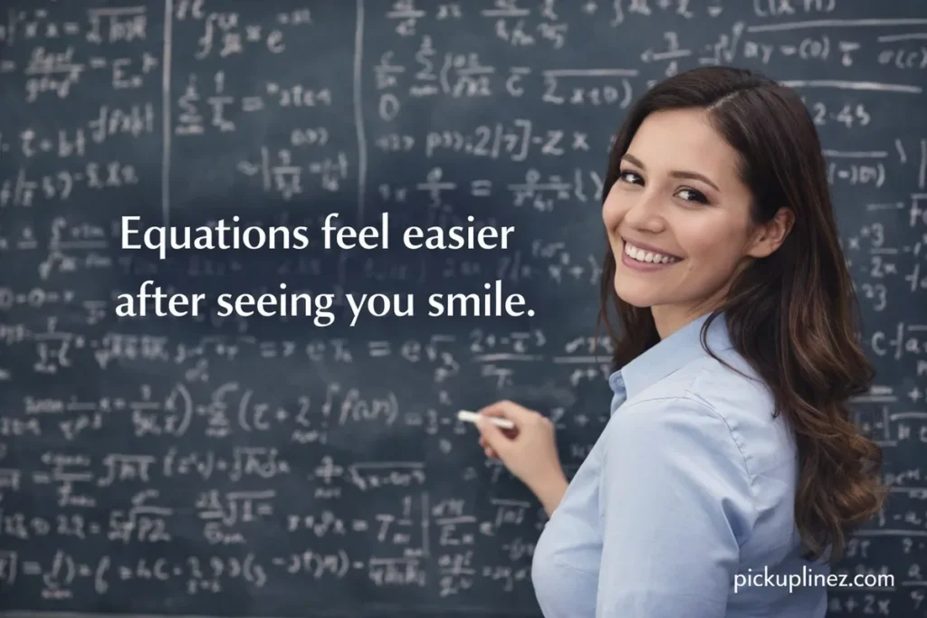 Math teacher pick up lines