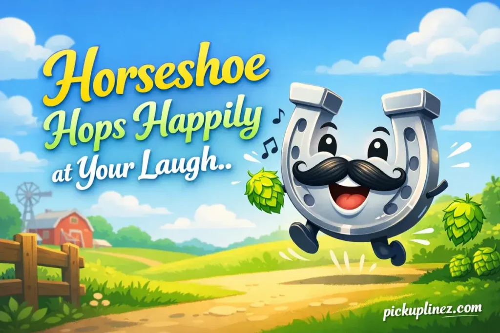 Horseshoe style pick up lines