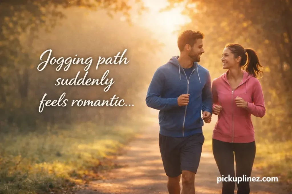 lines for girlfriend on morning walk