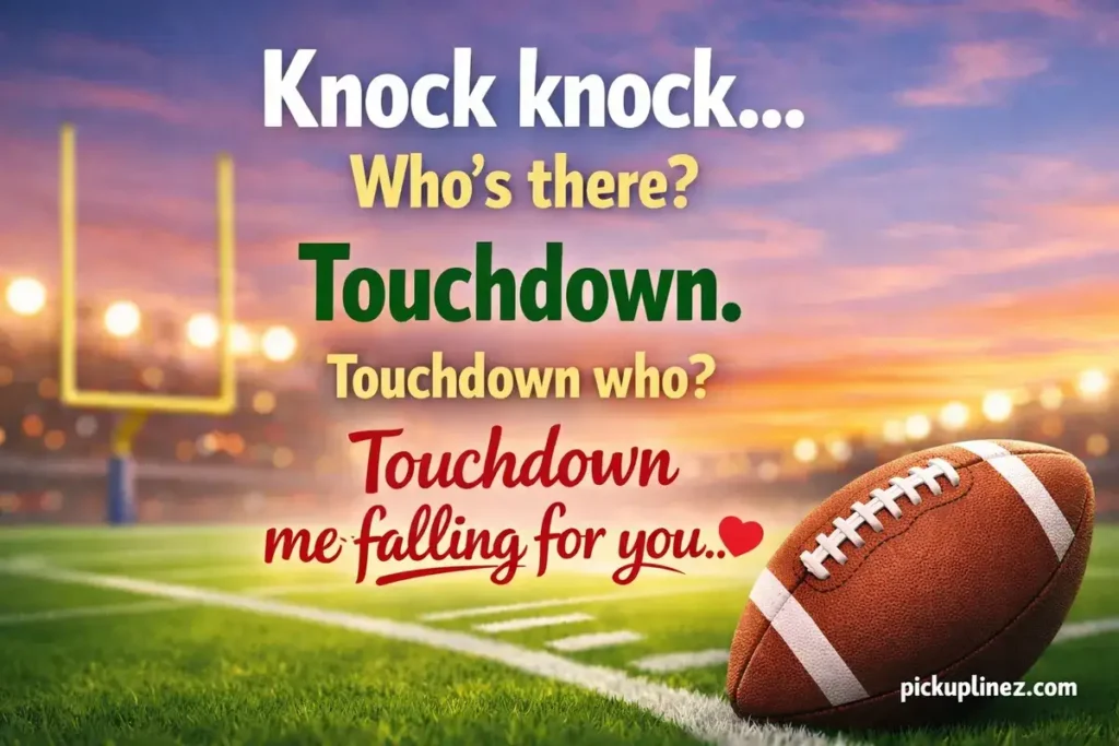 football knock knock jokes