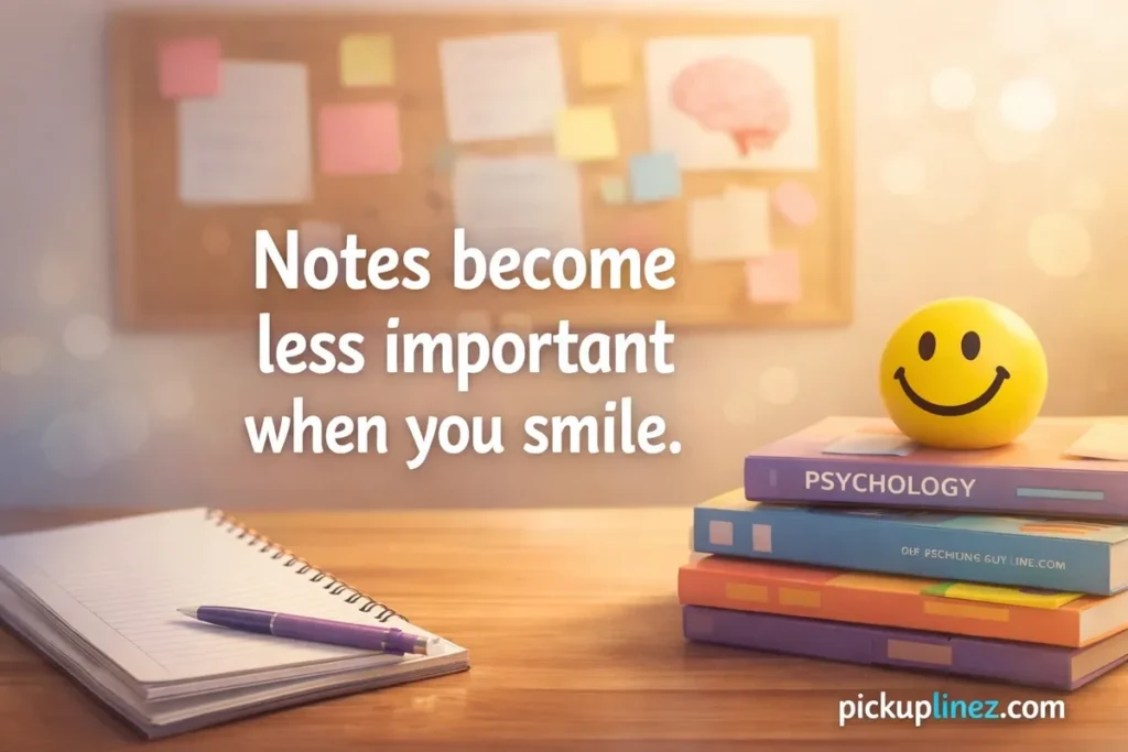 psychology student pick up lines