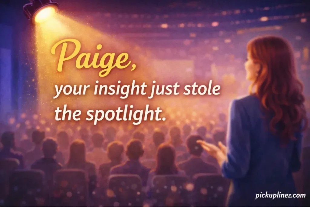 paige pick up lines reddit