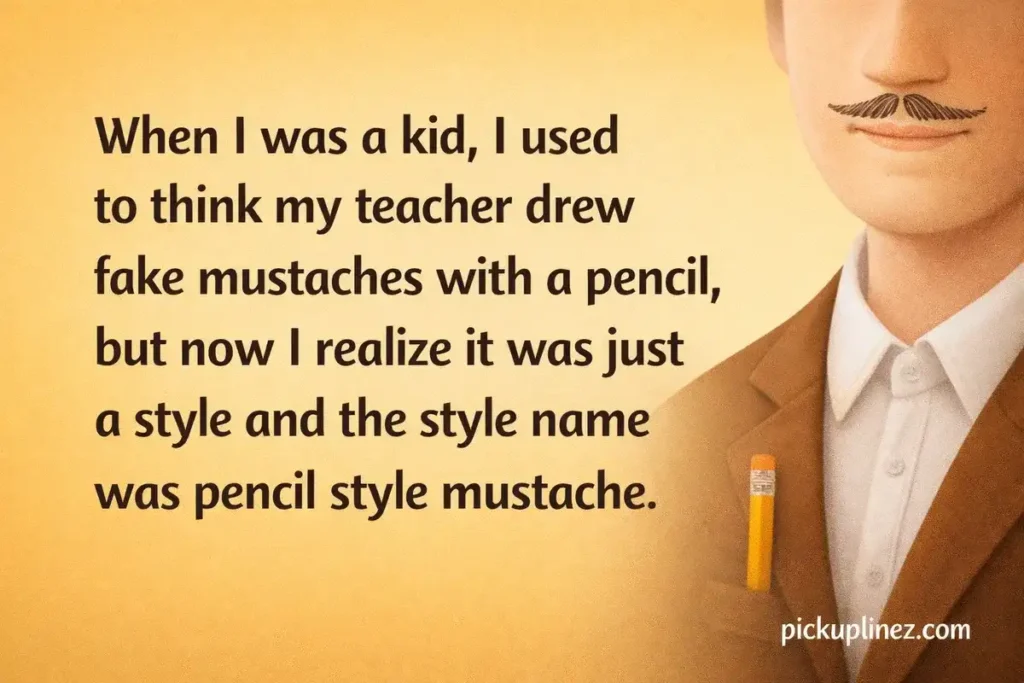 Pencil style pick up lines