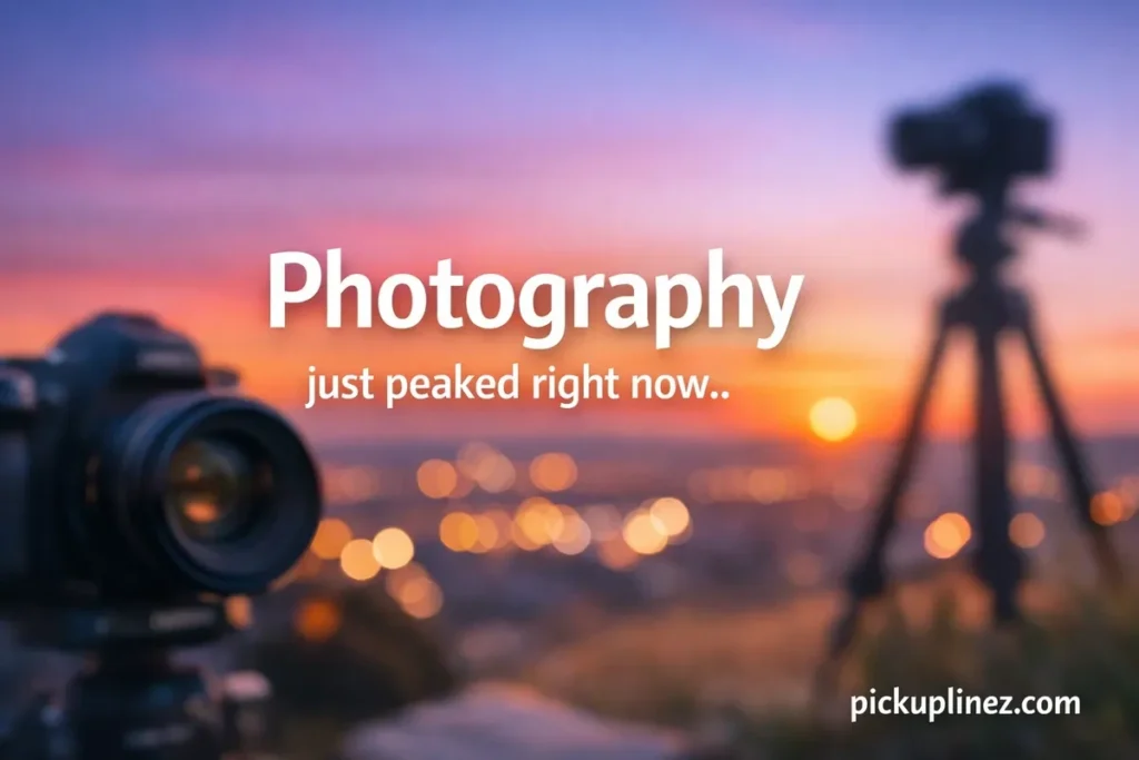 Camera pick up lines