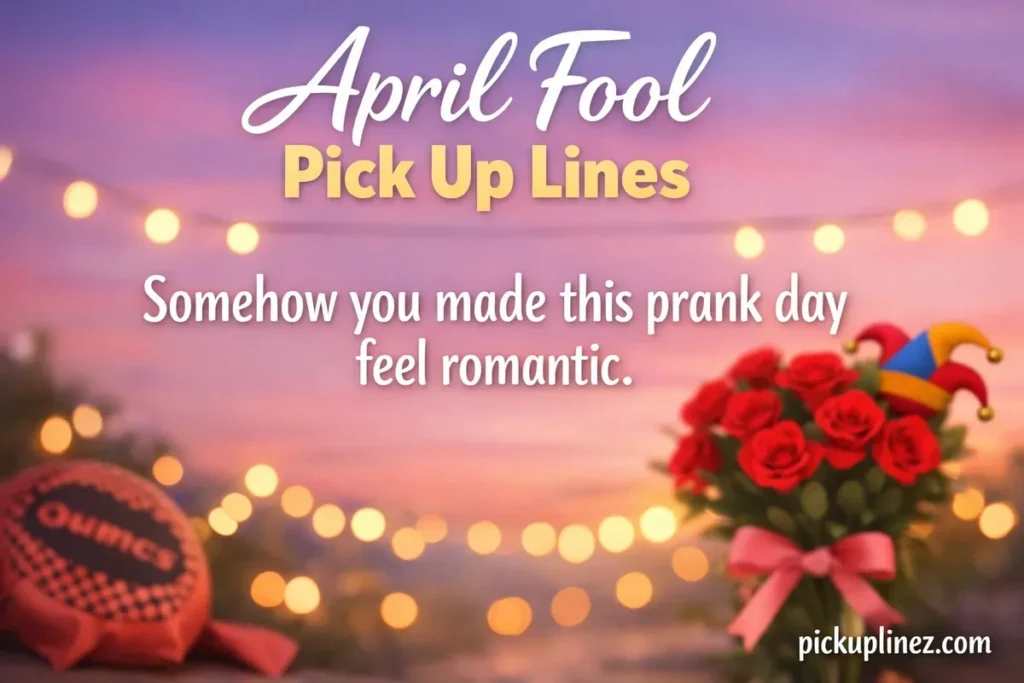 Funny april fool pick up lines