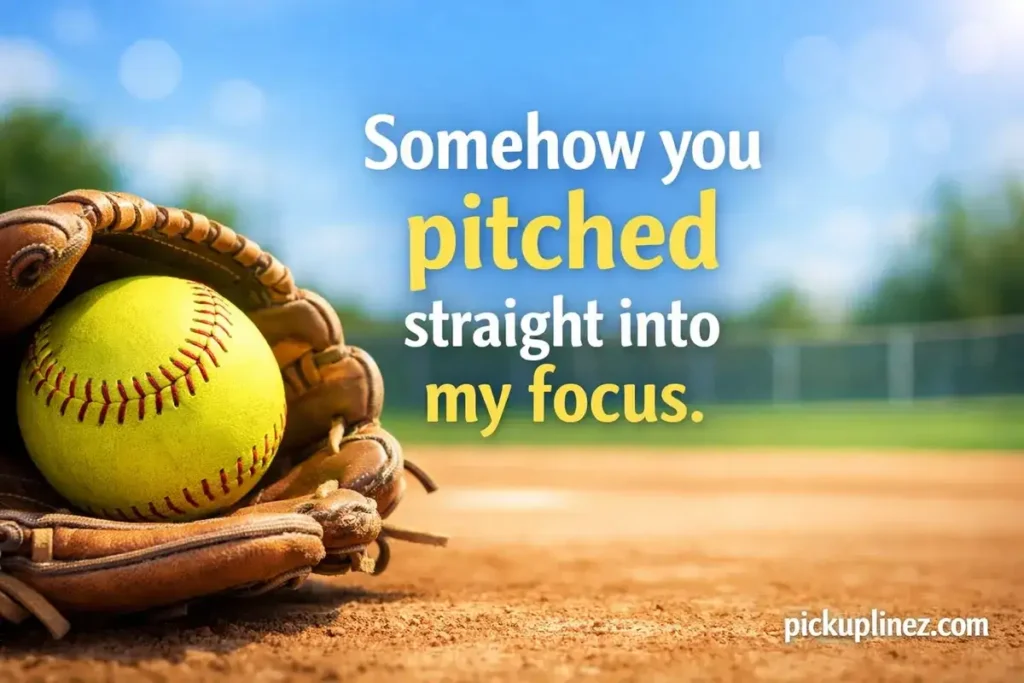 softball pick up lines