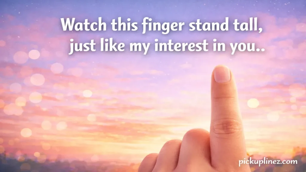 Middle Finger Pick Up Lines