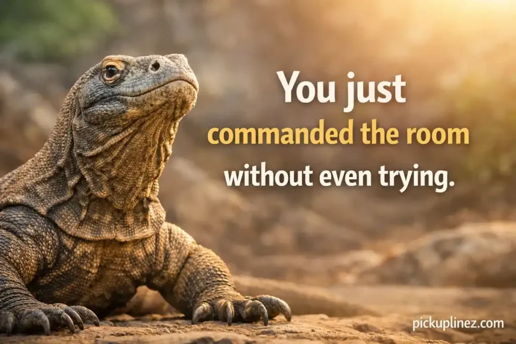 Komodo Dragons pick up lines