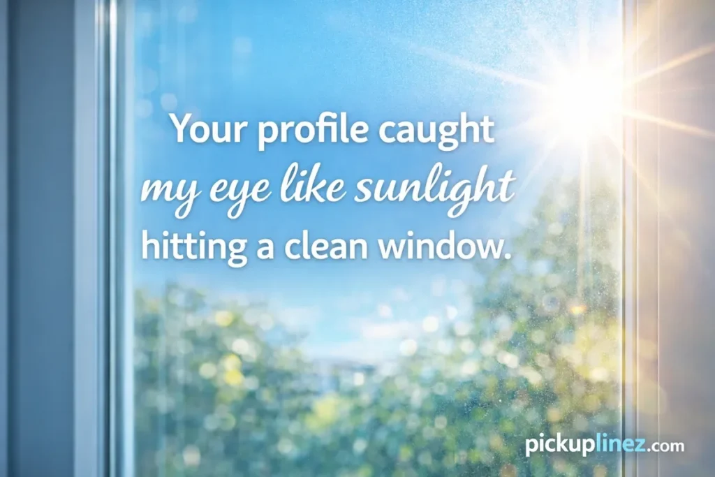 Window Pick Up Lines Tinder