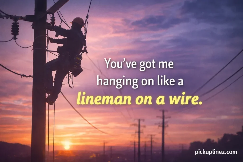 Lineman Pick Up Lines Tinder