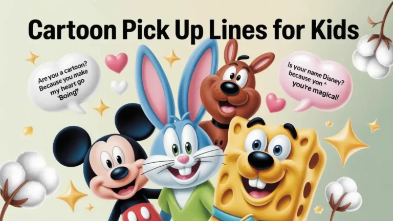 Cartoon Pick Up Lines For Kids