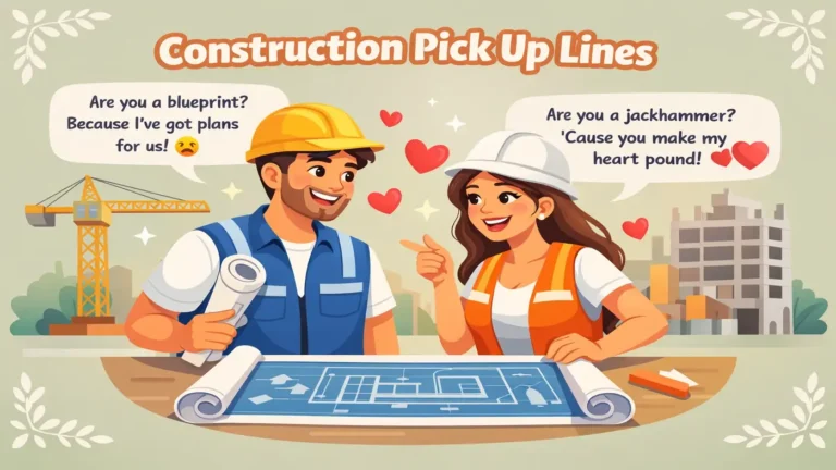 Construction pick up lines