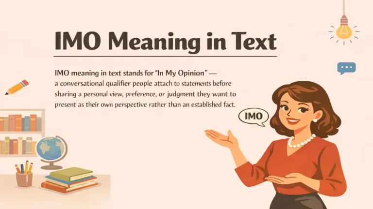 IMO Meaning in Text