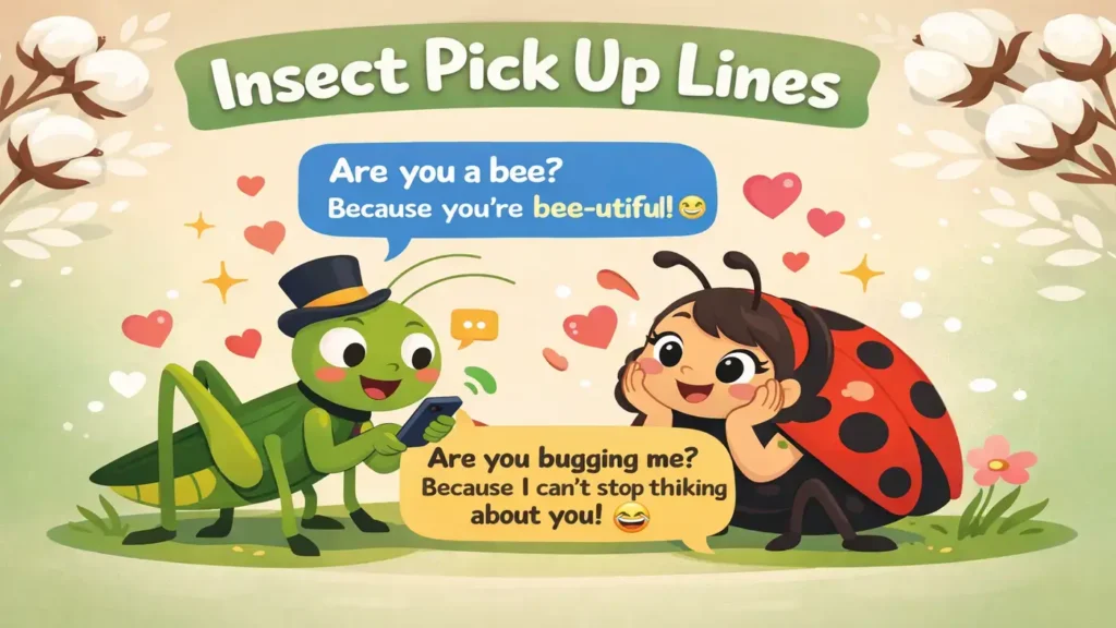 Insect Pick Up Lines
