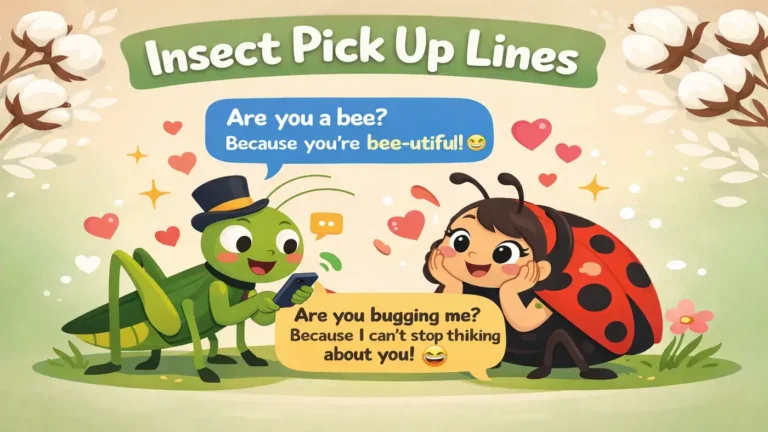 Insect Pick Up Lines