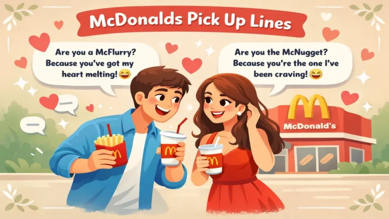 McDonalds pick up lines