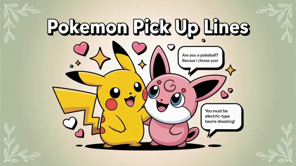 Pokemon Pick Up Lines