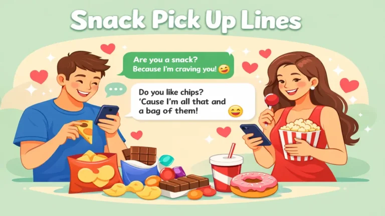 Snack Pick Up Lines