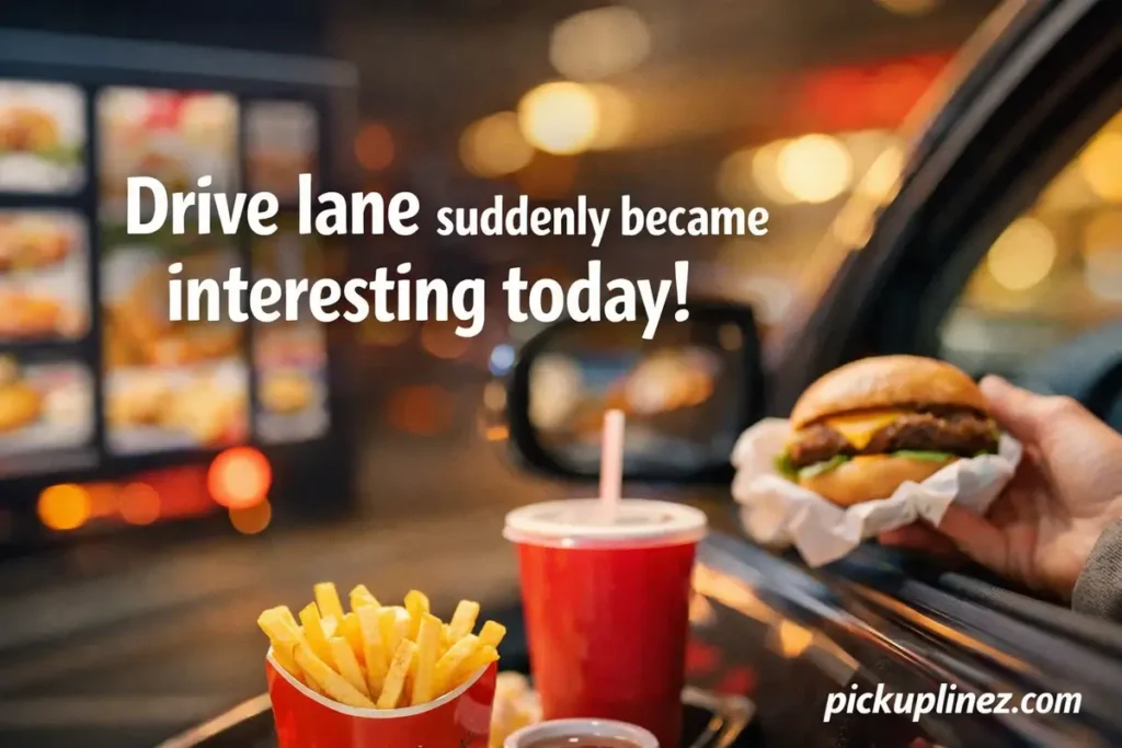 drive thru pick up lines