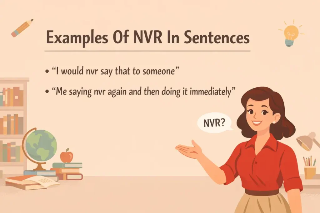 usage of nvr in sentences