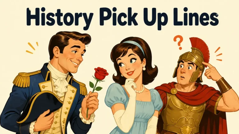 history pick up lines