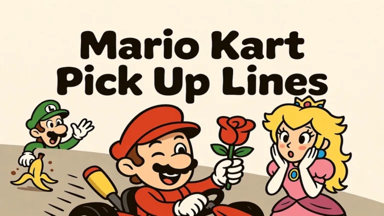 mario kart pick up lines
